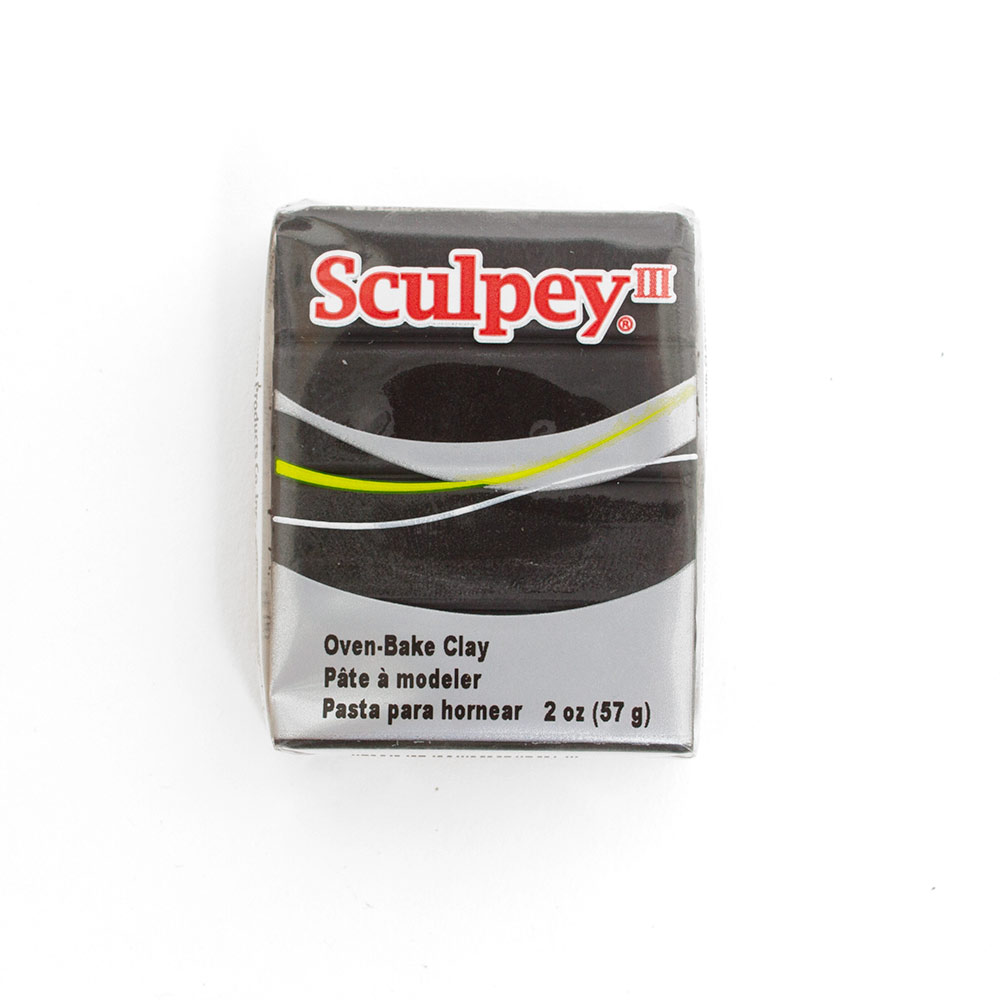 Polyform, Sculpey III, Oven Bake, Clay, 2oz, Black